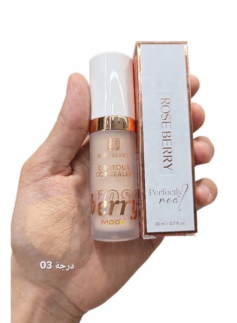 روز بيري كونسيلر وكونتور بتركيبة ناعمة وثبات عالي لإطلالة طبيعية مثالية – درجة 03 - Image 2